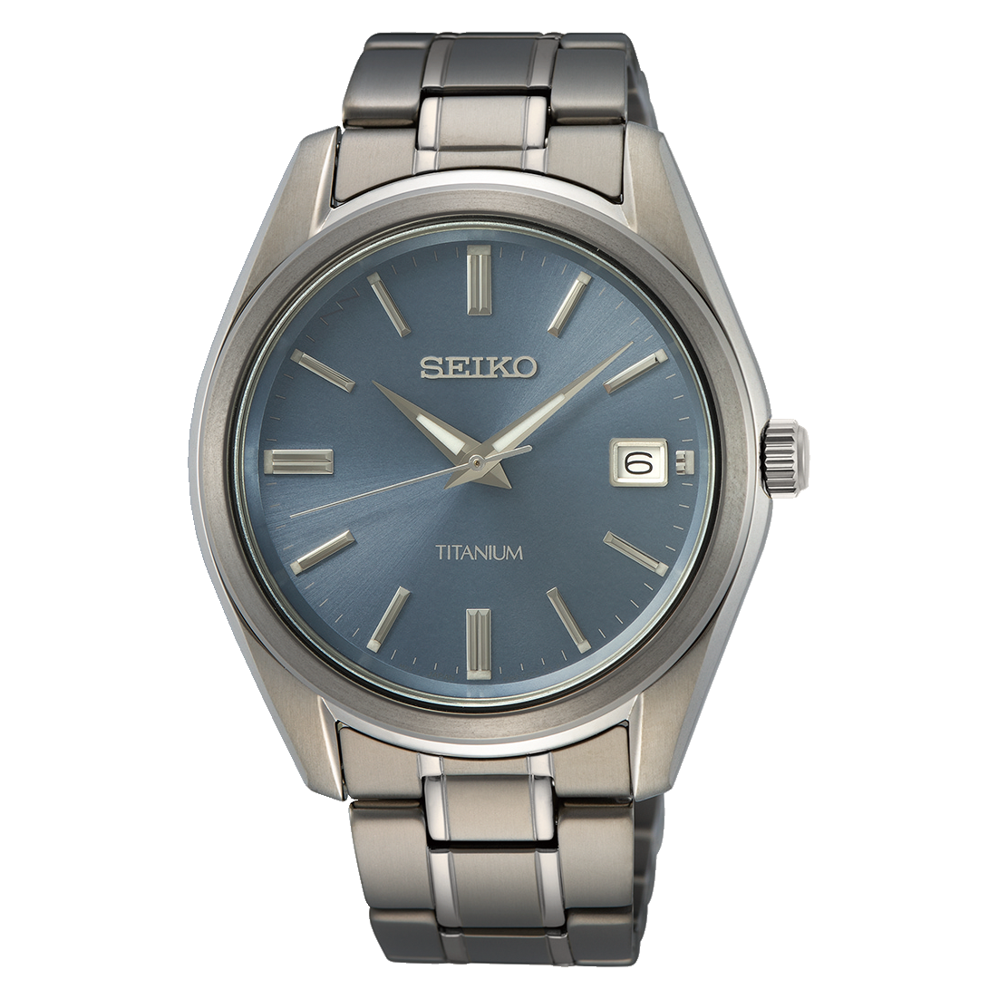 SUR371P1 Seiko Titanium reloj para caballero pulsera de metal
