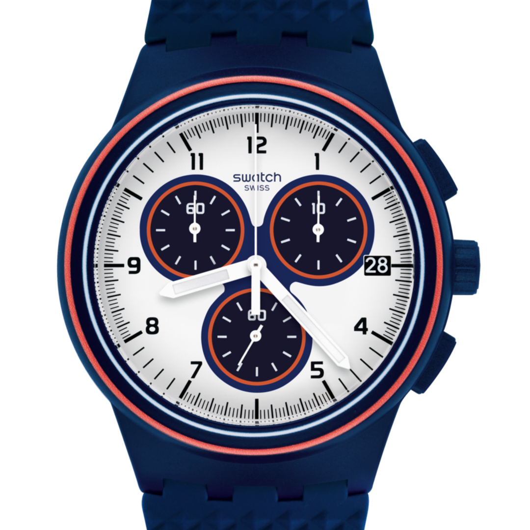 SUSN412 Swatch Parabordo de hombre pulsera de caucho