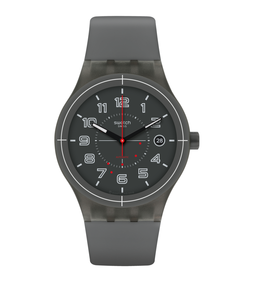 SUTM401 Swatch Sistem Ash de caballero pulsera de resina