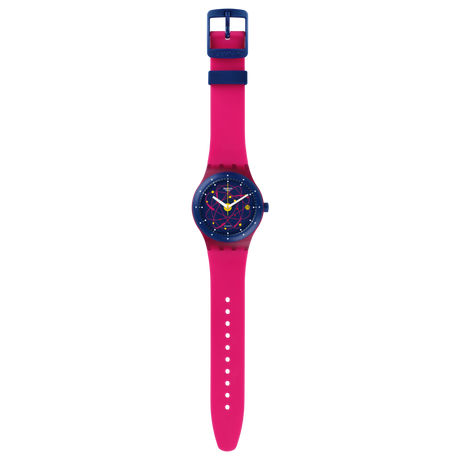 SUTR401 Swatch Sistem Pinkde dama pulsera de resina