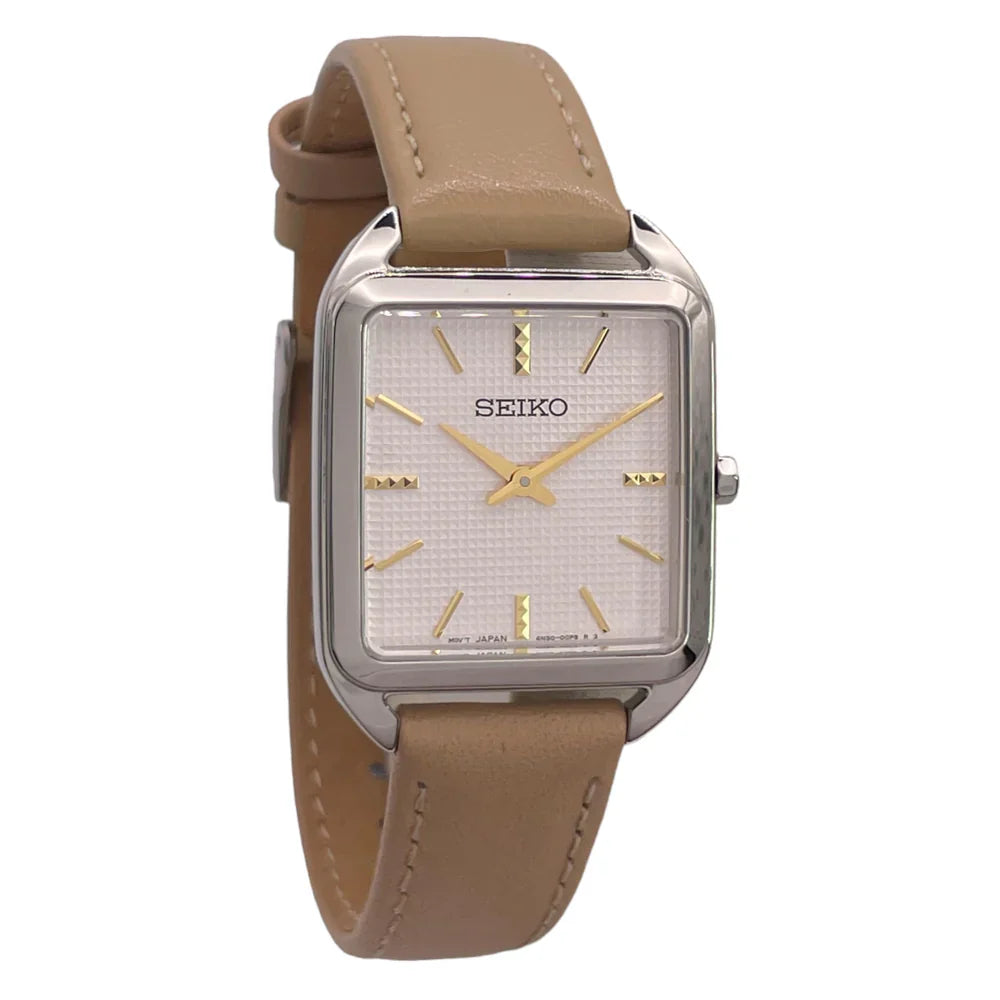 SWR089P1 Reloj Seiko Essentials de señorita pulsera de piel 26 mm