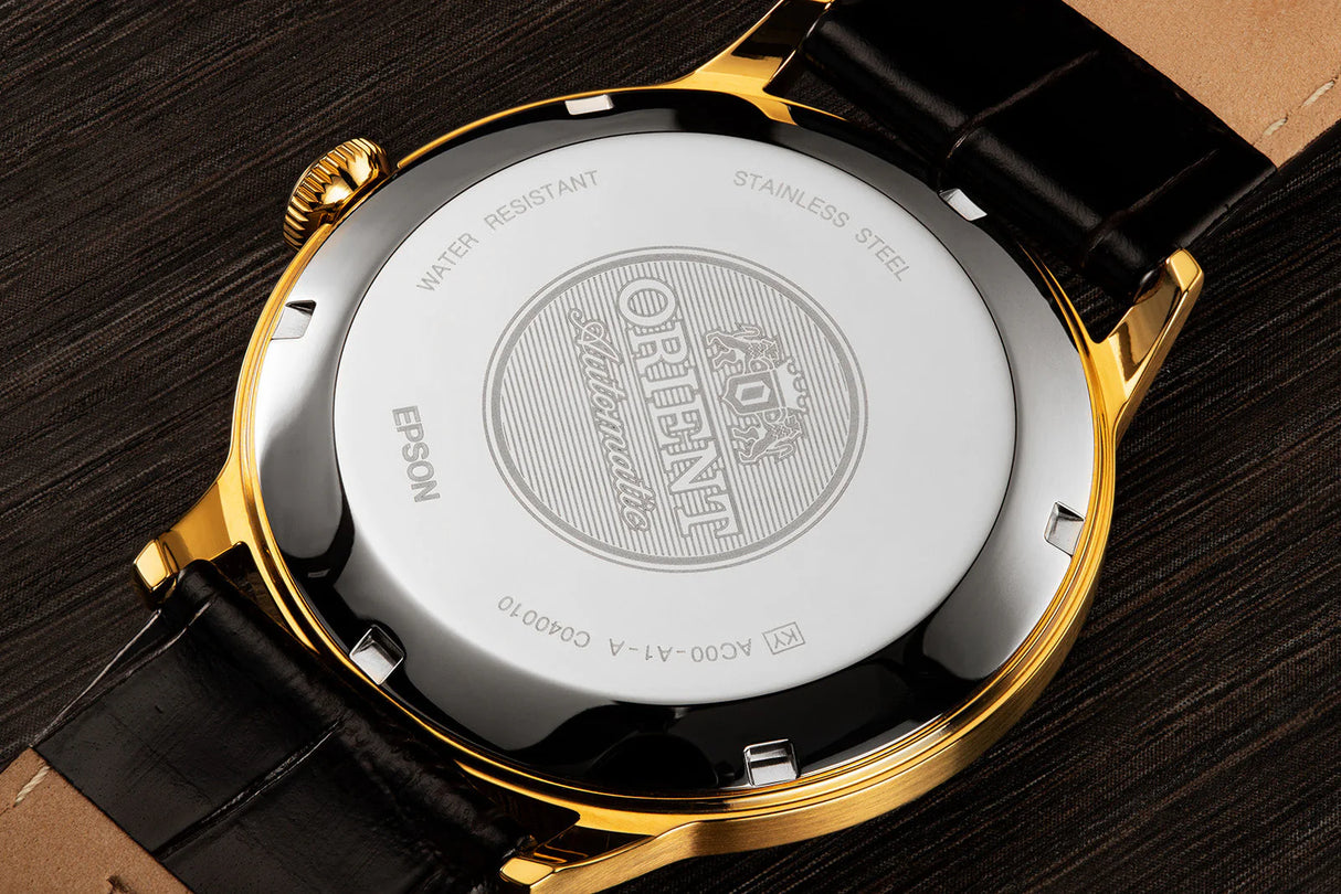 TAC00007W Orient Bambino de caballero pulsera de cuero