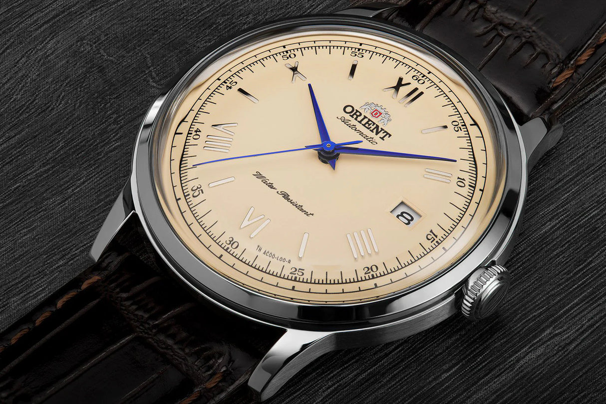 TAC00009N Orient Bambino de hombre correa de piel