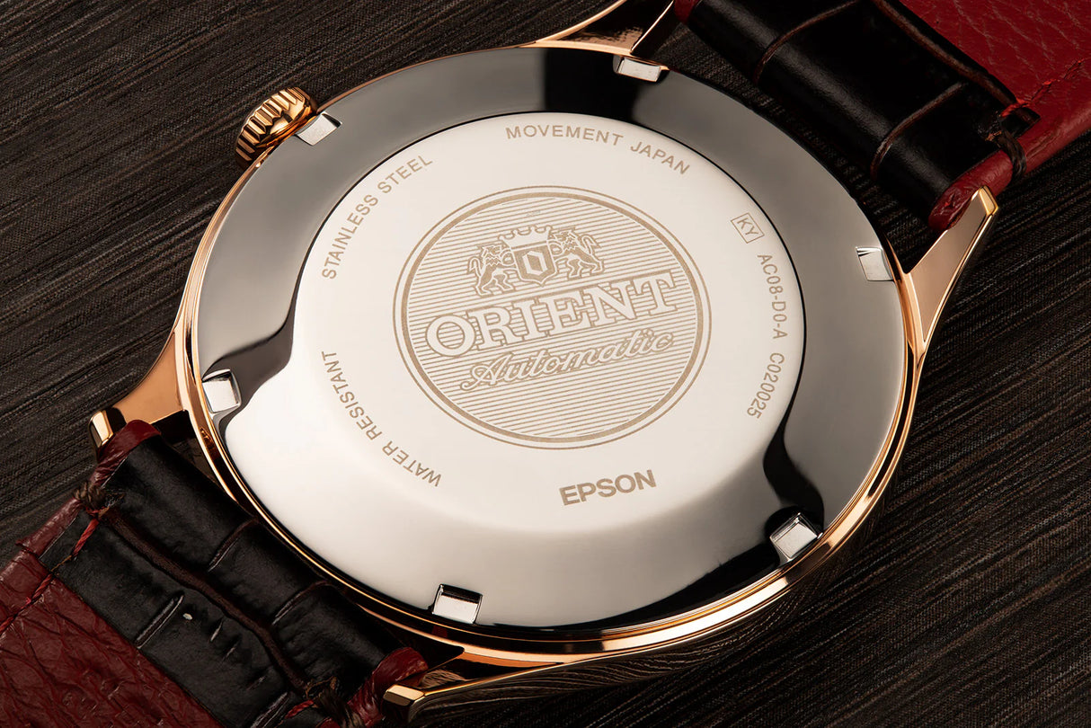 TAC08001T Orient Bambino de hombre pulsera de piel