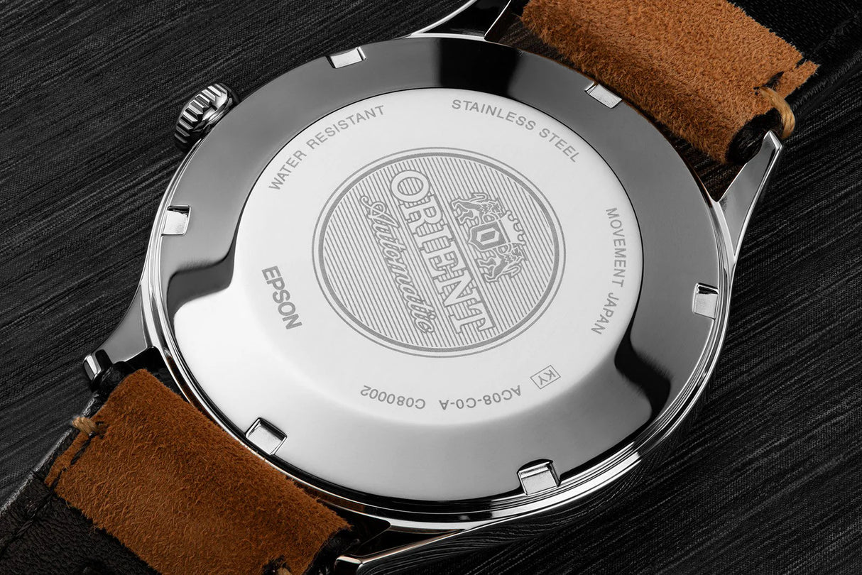 TAC08003A Orient Bambino de hombre pulsera de cuero