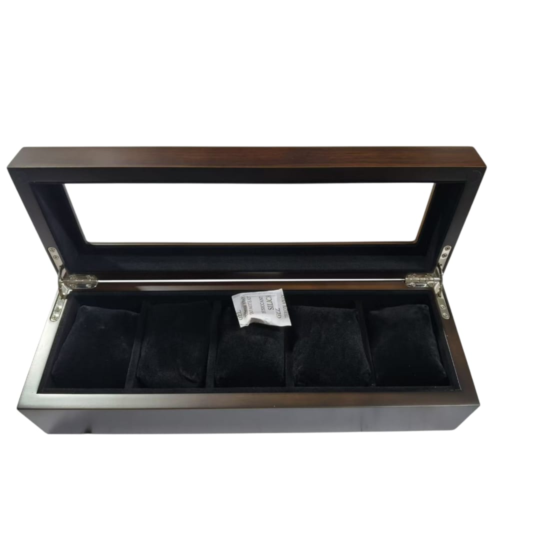 TC-006 Caja de almacenamiento para 5 relojes de madera