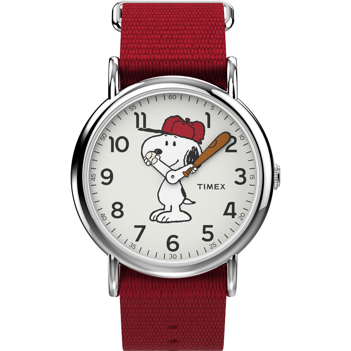 TW2R41400 Timex x Peanuts Snoopy reloj de caballero pulsera de tela 38 mm
