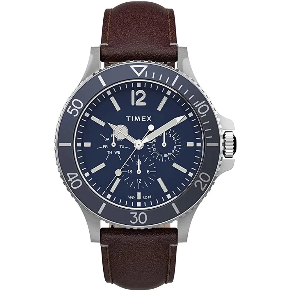 TW2U13000 Timex Harborside de caballero pulsera de piel