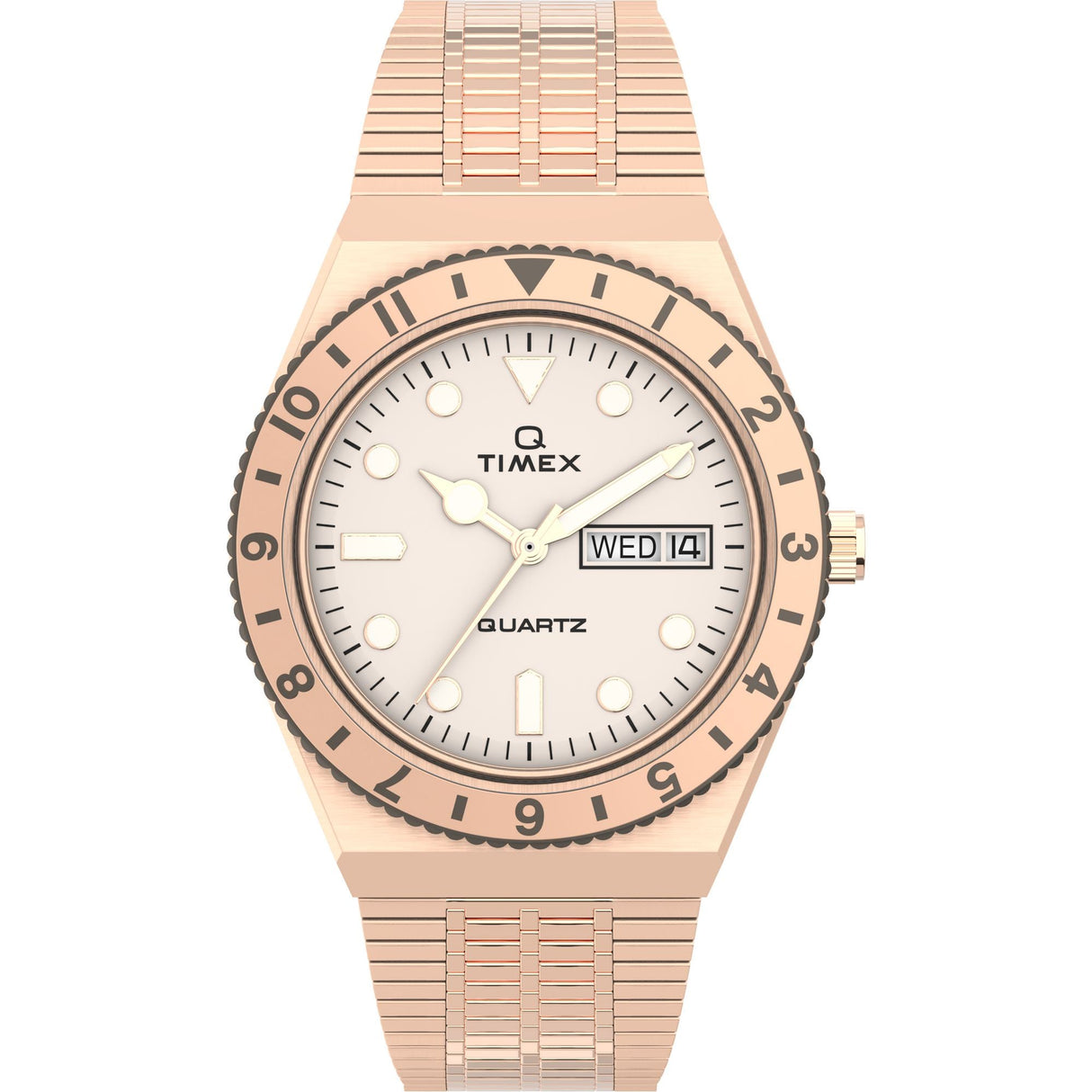 TW2U95700 Reloj Q Timex de dama pulsera de metal 36 mm