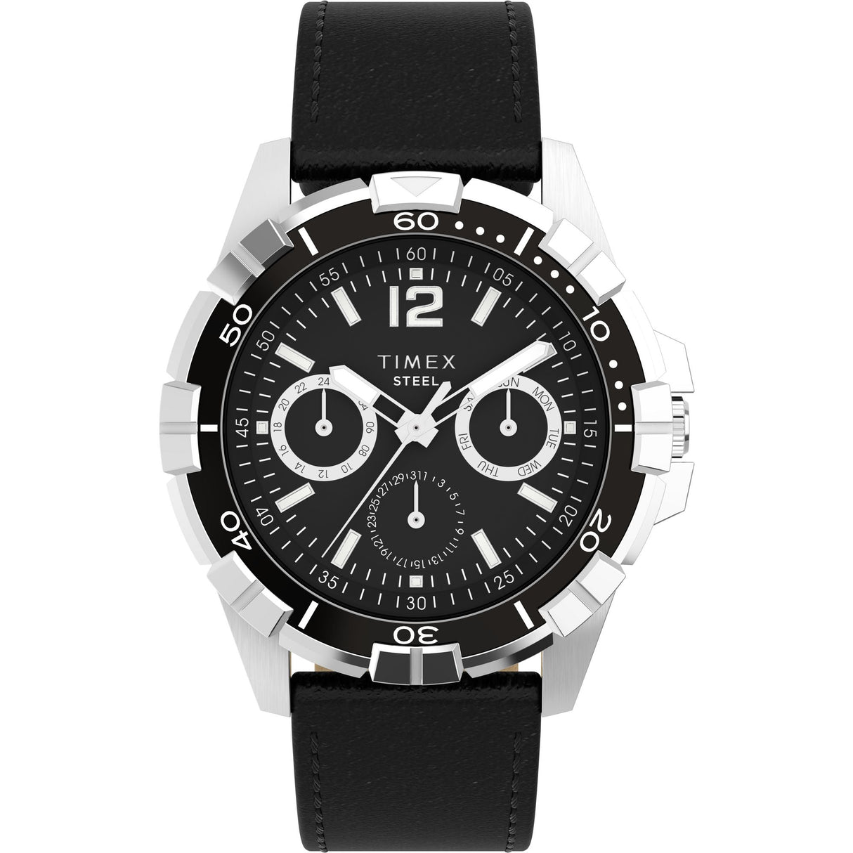TW2V79100 Reloj Timex Premium Showcase de hombre pulsera de cuero 45 mm
