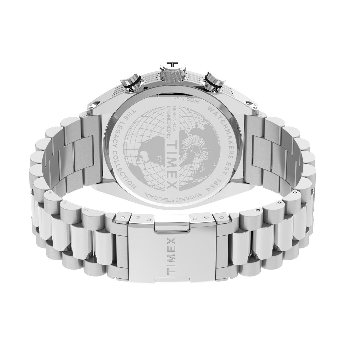 TW2W22200 Reloj Timex Legacy Tonneau de caballero pulsera de acero inoxidable 42 mm