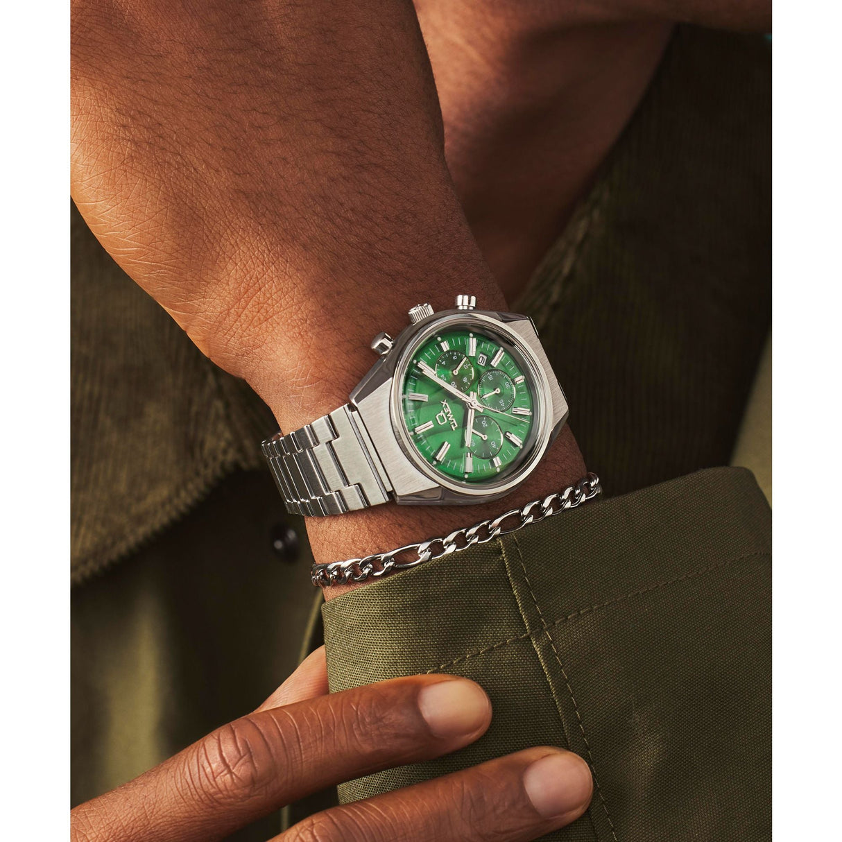 TW2W33600 Reloj Timex Q Falcon Eye de caballero banda de metal 40 mm