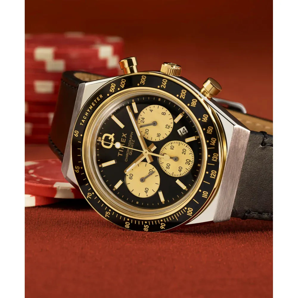 TW2W64300 Reloj Timex Q de hombre correa de piel