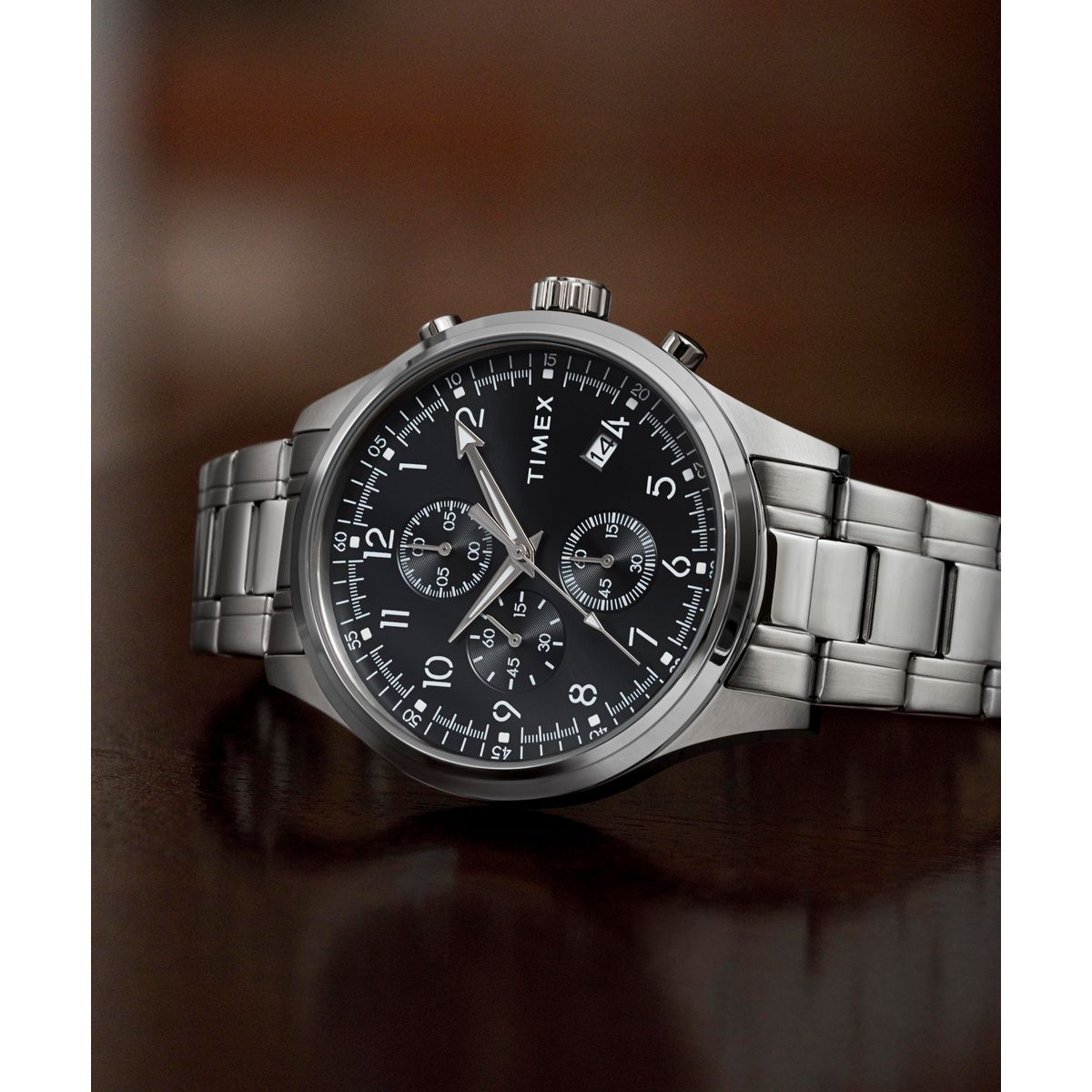 TW2Y01400 Reloj Timex Weston Dress de caballero banda de metal 43 mm