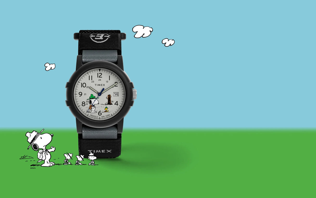 TW4B29100 Timex Expedition x Snoopy de caballero pulsera de tela