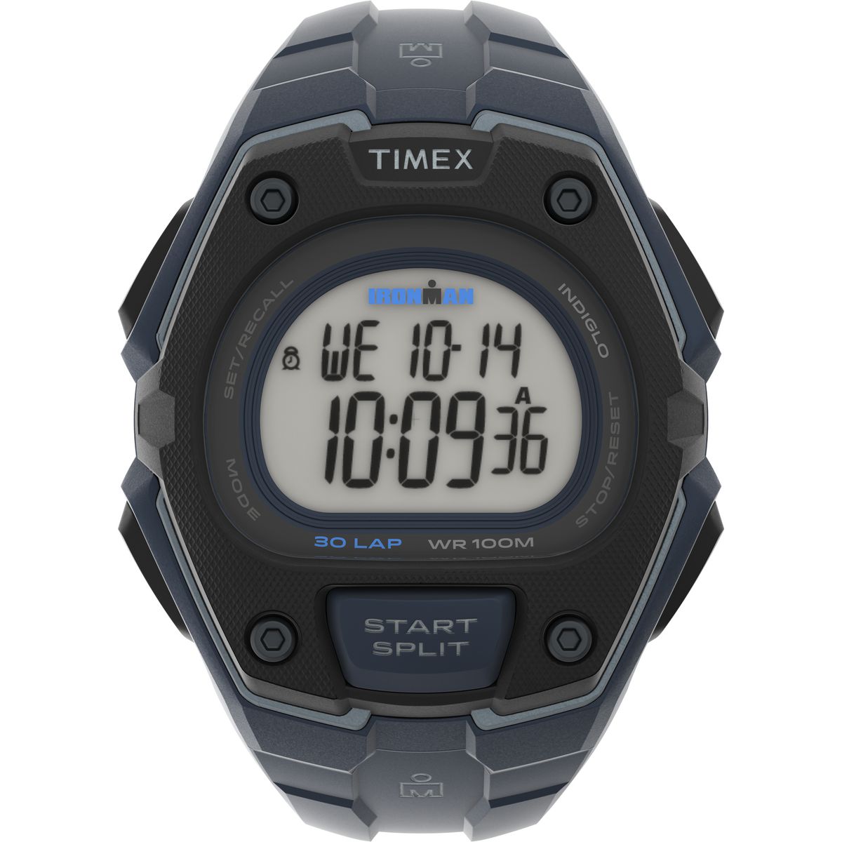 TW5M48400 Reloj Timex Ironman Digital para Caballero con Correa de Resina 45 mm