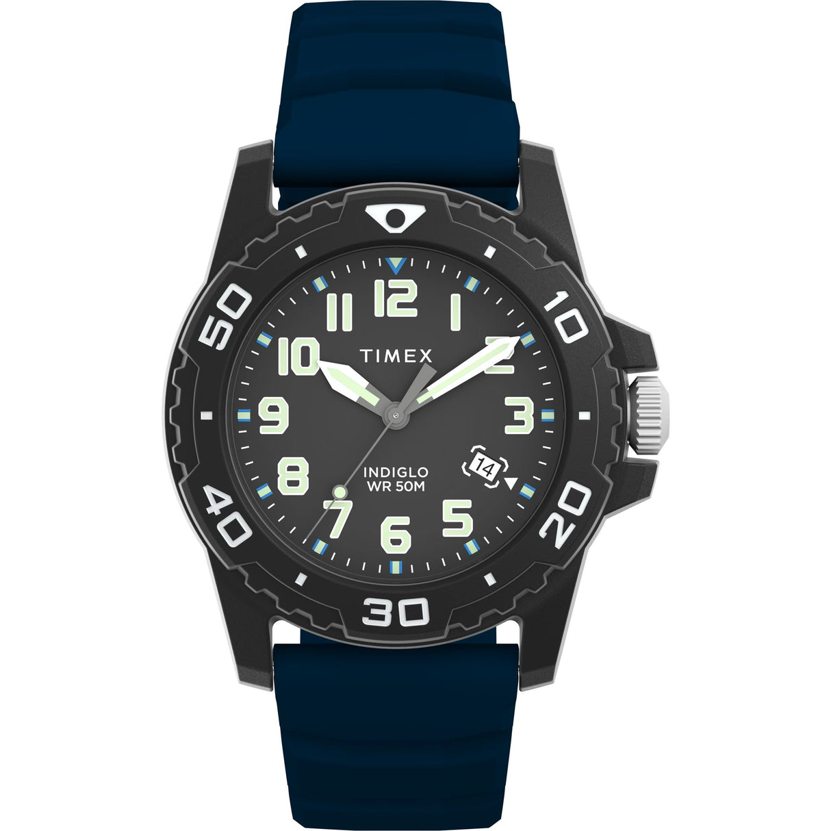 TW5M61100 Reloj Timex Diver Style de hombre pulsera de resina 42 mm