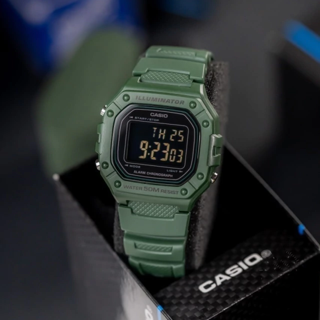 W-218H-3BV Reloj Casio de hombre pulsera de resina