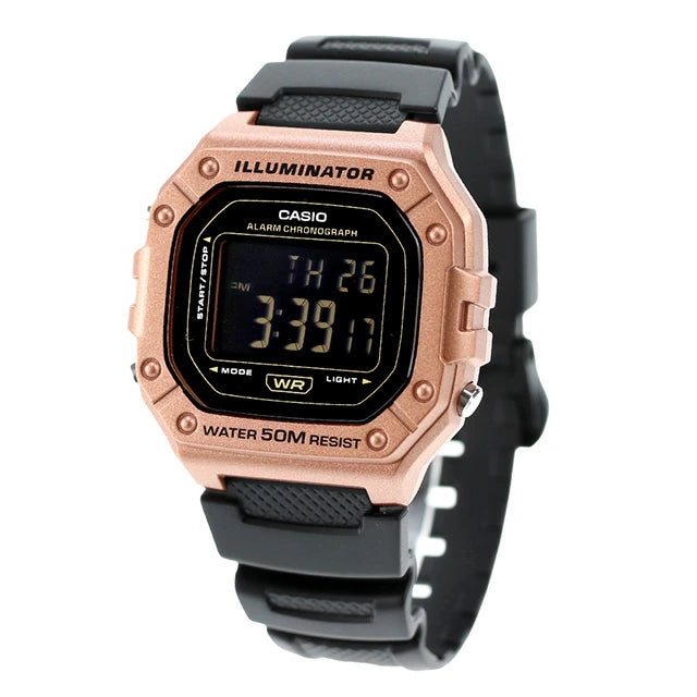 W-218HM-5BV Casio reloj para caballero pulsera de caucho