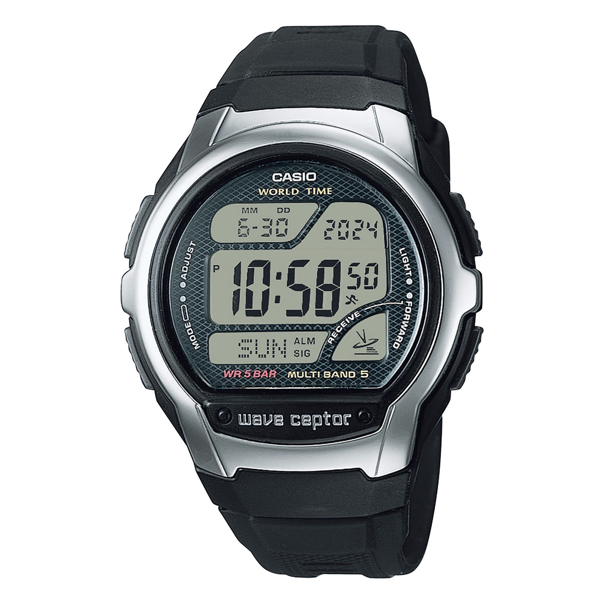 WV-58R-1ACF Casio Digital para caballero pulsera de resina