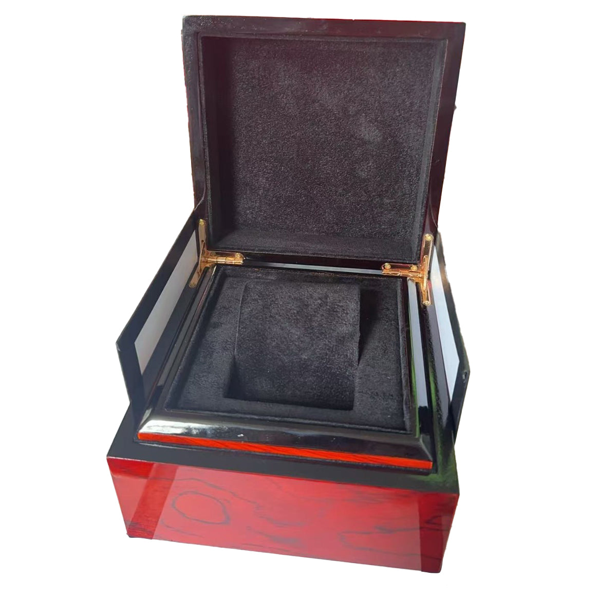 SL-010 caja de reloj elegante de madera acolchada