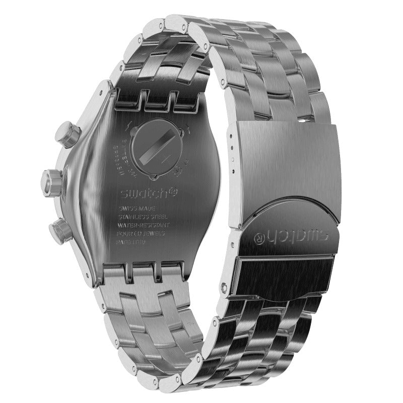 YVS447G Reloj Swatch Silver Again de hombre correa de metal 43 mm