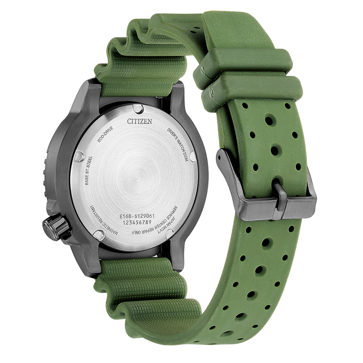 bn0157-11x Reloj Citizen Eco-drive de hombre pulsera de caucho 44 mm