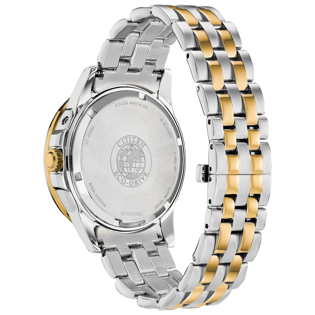 bu0054-52l Reloj Citizen Eco-drive de caballero pulsera de metal 44 mm