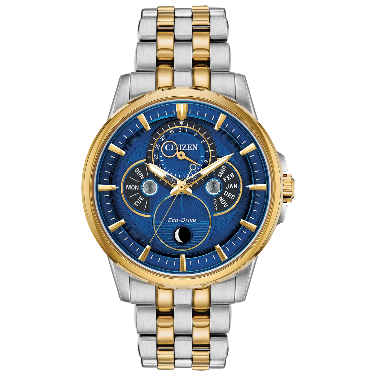 bu0054-52l Reloj Citizen Eco-drive de caballero pulsera de metal 44 mm