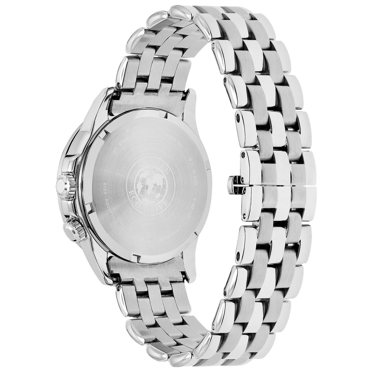 bu2021-51l Reloj Citizen Calendrier Eco-drive de hombre pulsera de metal 44mm