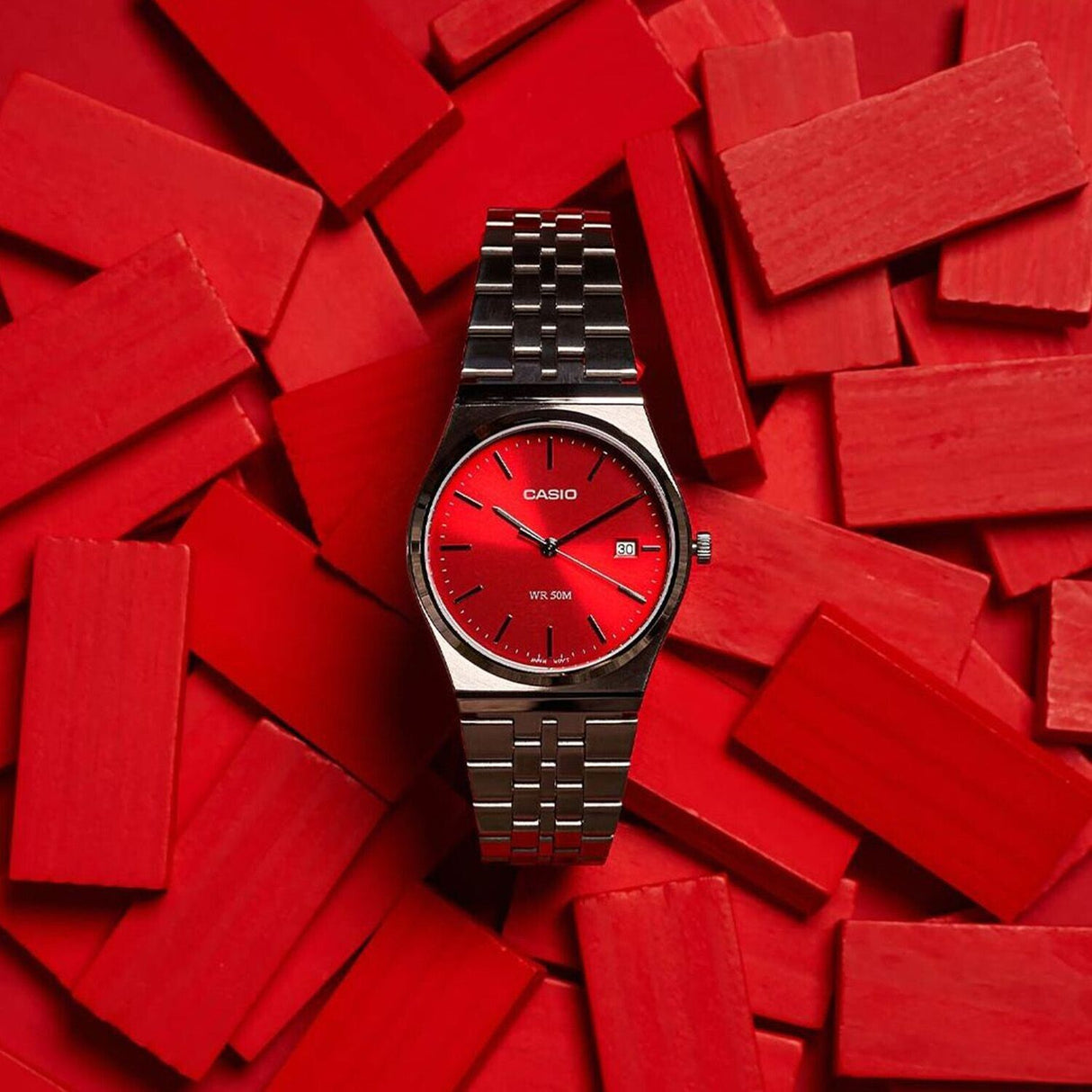 MTP-B145D-4A2V Reloj Casio de hombre pulsera de metal 40 mm