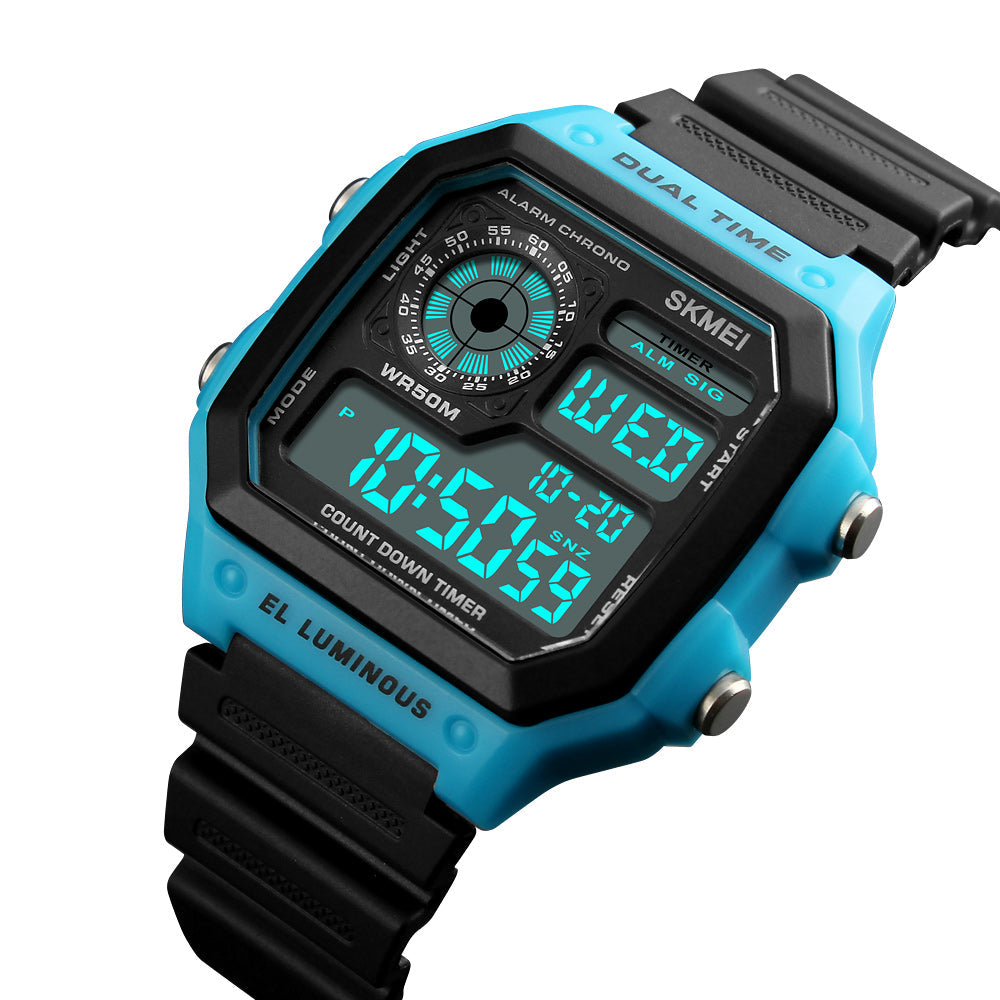 1299 Reloj Skmei para caballero deportivo digital pulsera de caucho