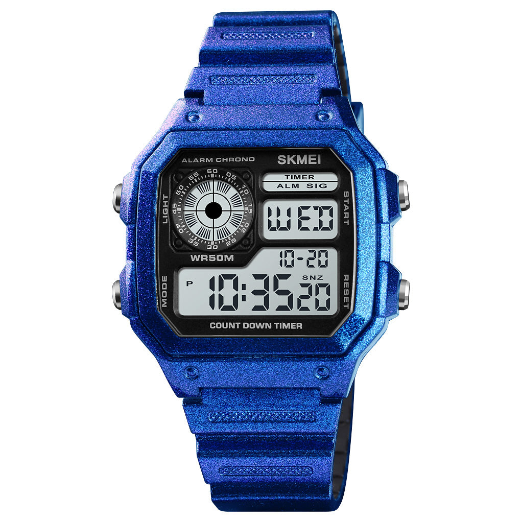 1299 Reloj Skmei para caballero deportivo digital pulsera de caucho