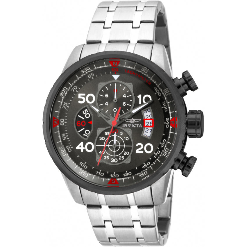 Invicta Aviator Reloj para Hombre Pulsera de Acero Inoxidable