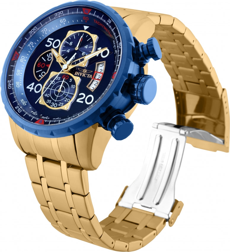Invicta Aviator Reloj para Hombre Pulsera de Acero Inoxidable
