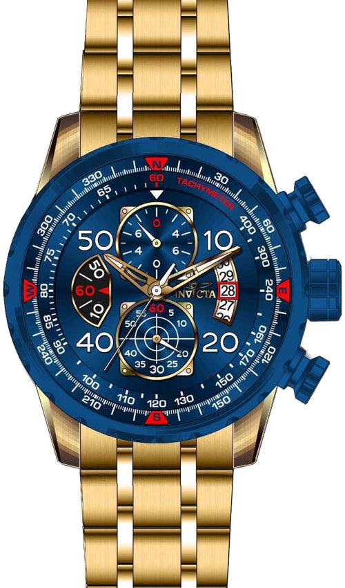 Invicta Aviator Reloj para Hombre Pulsera de Acero Inoxidable