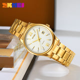 2158 Reloj Skmei para hombre pulsera de acero inoxidable