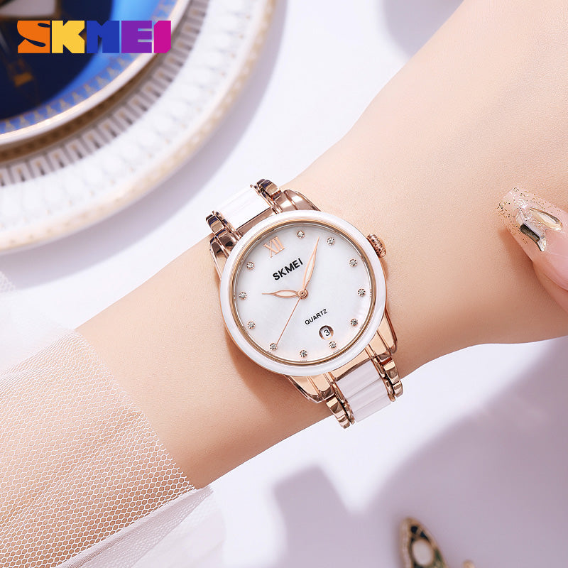 2175 Reloj Skmei para dama pulsera de metal