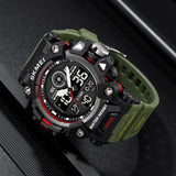 2226 Reloj Skmei pulsera de caucho para hombre Doble hora