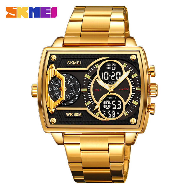 2229 Reloj Skmei para hombre pulsera de metal cuadrado