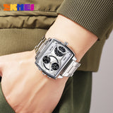 2229 Reloj Skmei para hombre pulsera de metal cuadrado