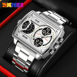 2229 Reloj Skmei para hombre pulsera de metal cuadrado