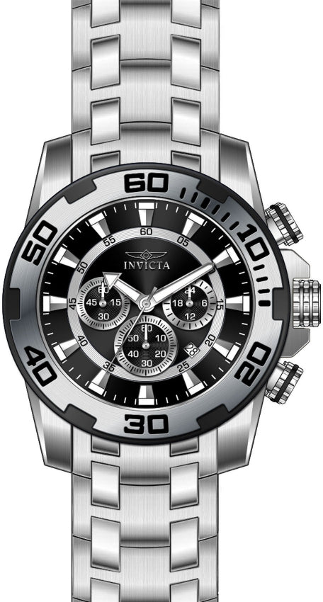 Reloj Invicta Pro Diver Scuba de hombre banda de metal 50 mm