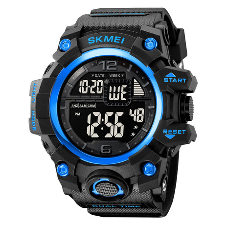 2245 reloj Skmei con pantalla digital para hombre pulsera de goma