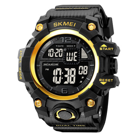 2245 reloj Skmei con pantalla digital para hombre pulsera de goma