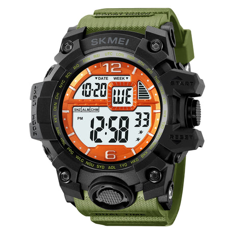 2245 reloj Skmei con pantalla digital para hombre pulsera de goma