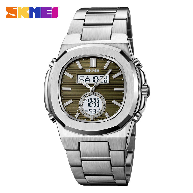 2279 Reloj Skmei para caballero pulsera de acero inoxidable