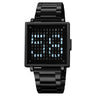 2312 Reloj Skmei Unisex digital pulsera de metal