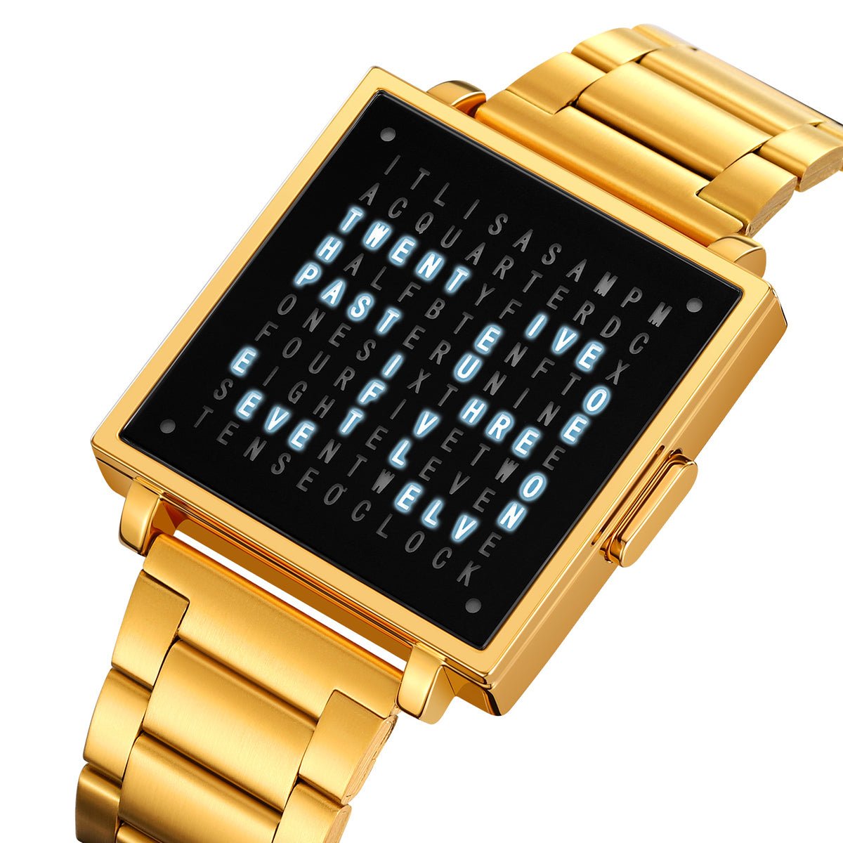 2312 Reloj Skmei Unisex digital pulsera de metal