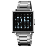 2312 Reloj Skmei Unisex digital pulsera de metal